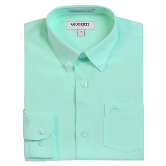Gioberti Kid's Oxford Long Sleeve Dress Shirt