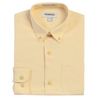 Gioberti Kid's Oxford Long Sleeve Dress Shirt