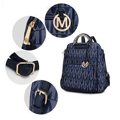 MKF Collection Cora Milan M Signature Trendy Backpack by Mia K