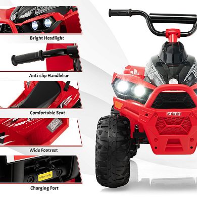 12V Kids Ride On ATV with High/Low Speed and Comfortable Seat
