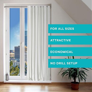 Adjustable Tension Curtain Rod For Bedroom And Kitchen
