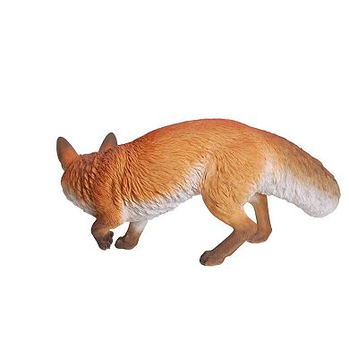 26.50" Orange and White Prowling Fox Outdoor Garden Statue