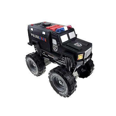 School Bus Monster Truck with Lights and Sounds Toy for Toddlers, Neutral and Girls Ages 3+