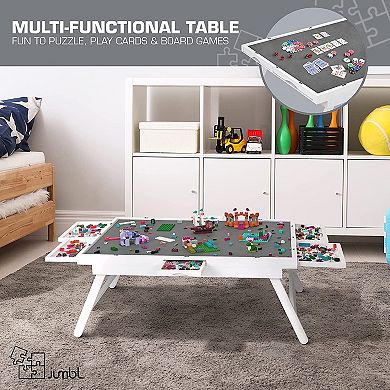 Jumbl 1000 Piece Puzzle Board, 23” x 31” Wooden Jigsaw Puzzle Table Board