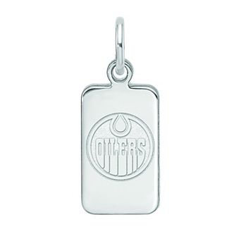 LogoArt Sterling Silver Edmonton Oilers Tag Pendant