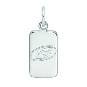 LogoArt Sterling Silver Carolina Hurricanes Tag Pendant