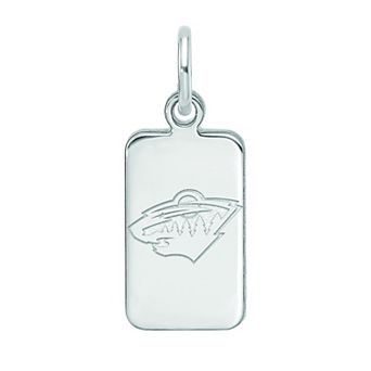 LogoArt Sterling Silver Minnesota Wild Tag Pendant