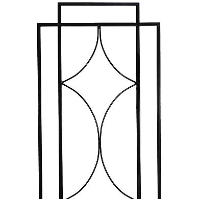 Sunnydaze Steel Chic Diamonds Garden Trellis - Set Of 2 - 60 In