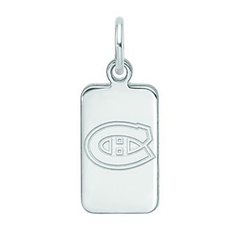 LogoArt Sterling Silver Montreal Canadiens Tag Pendant