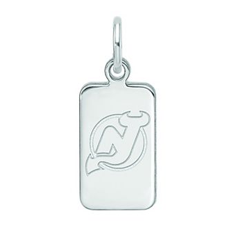 LogoArt Sterling Silver New Jersey Devils Tag Pendant