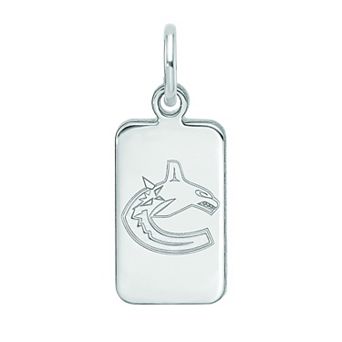LogoArt Sterling Silver Vancouver Canucks Tag Pendant