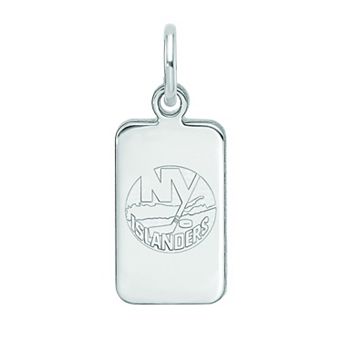 LogoArt Sterling Silver New York Islanders Tag Pendant