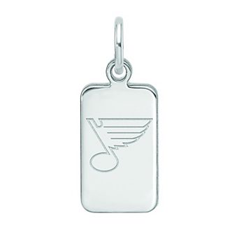 LogoArt Sterling Silver St Louis Blues Tag Pendant