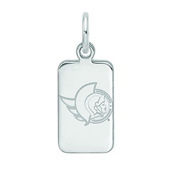 LogoArt Sterling Silver Ottawa Senators Tag Pendant