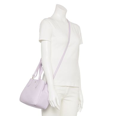 LC Lauren Conrad Emma Leaf Motif Satchel Bag