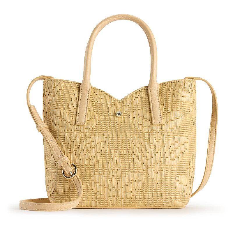 LC Lauren Conrad Tulip Mini Cossbody Bag, Floral Natural Brown