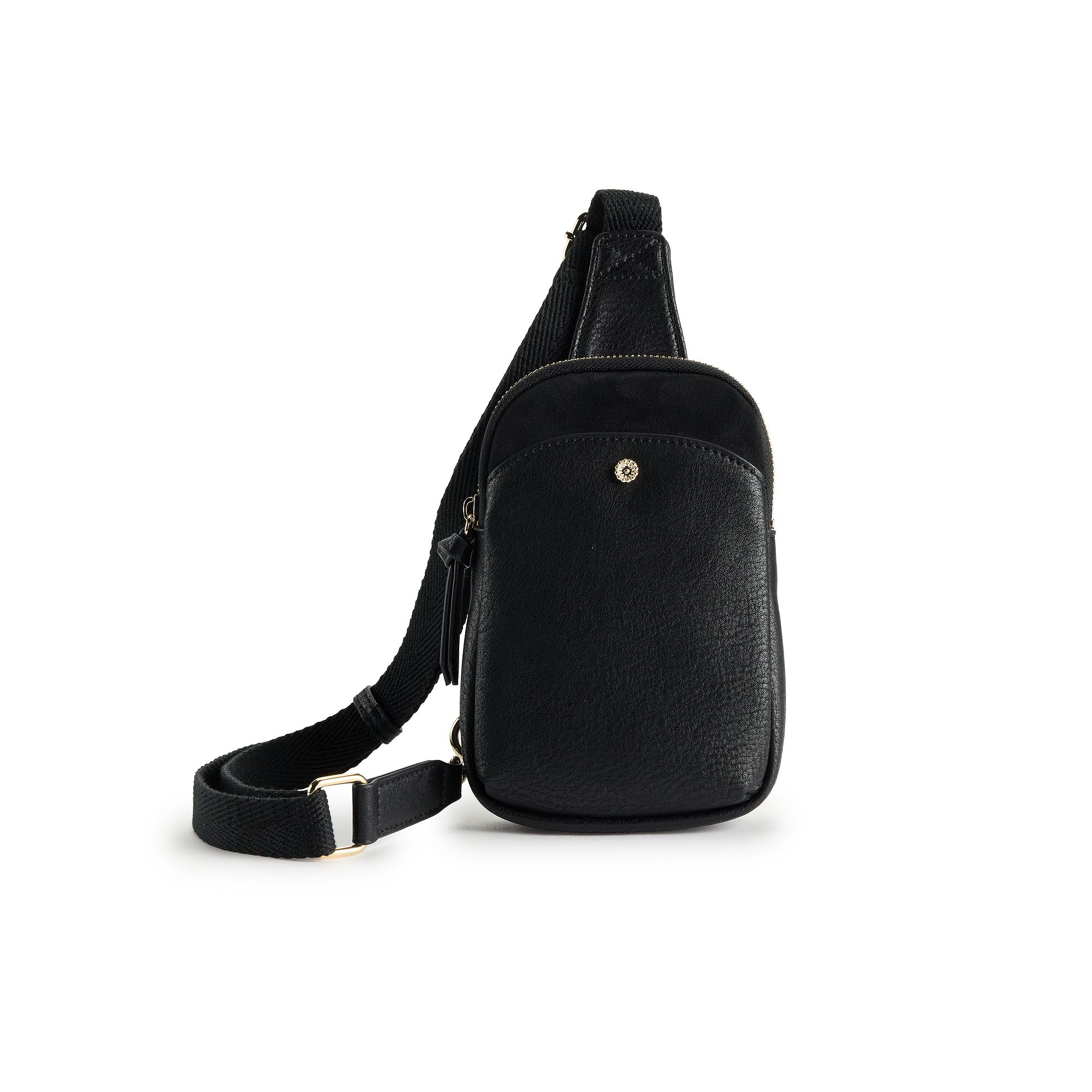LC Lauren Conrad May Sling Crossbody Bag, Black