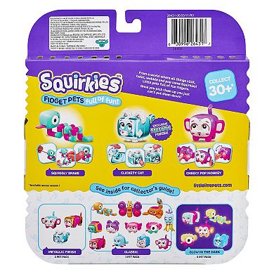 Little Live Pets - Squirkies: 3 Pack Metallic Clickety Cat Set