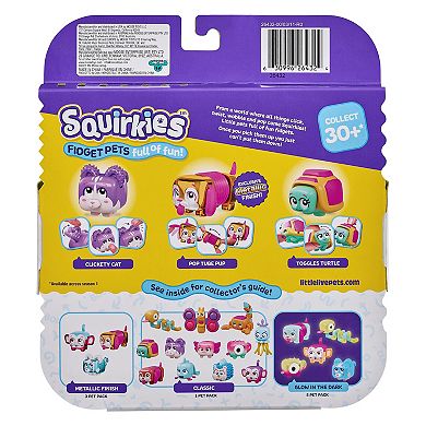 Little Live Pets - Squirkies: 3 Pack Metallic Pop Tube Pup Set