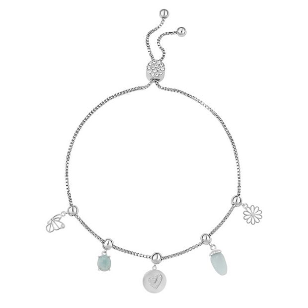 オープニング 大放出セール Brilliance Fine Silver Plated Cubic Zirconia, Amazonite 小物