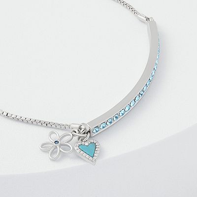 14k Yellow Gold V Bar Necklace with Simulated Nano Turquoise Adjustable Length
