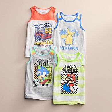 Boys 4-12 Jumping Beans® Sonic The Hedgehog Knit Tank Top