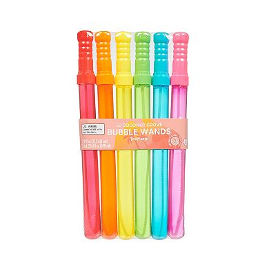 Coconut Grove Bubble Wands Tropicool 6-pc. Set
