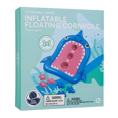 Coconut Grove Inflatable Floating Cornhole - Finn the Shark