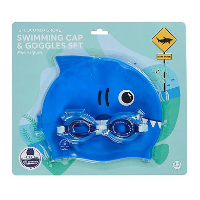 Coconut Grove Swimming Cap & Goggles Set