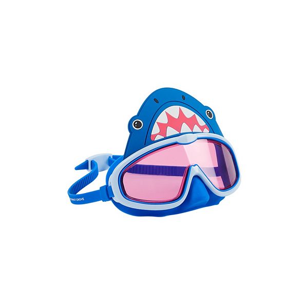 Coconut Grove Character Swim Mask - Finn the Shark - Blue