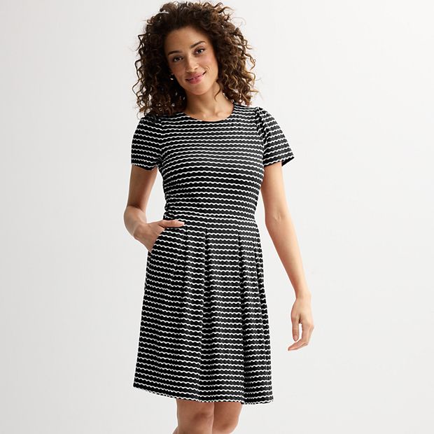 Women s Draper James Short Sleeve Knit Tee Dress
