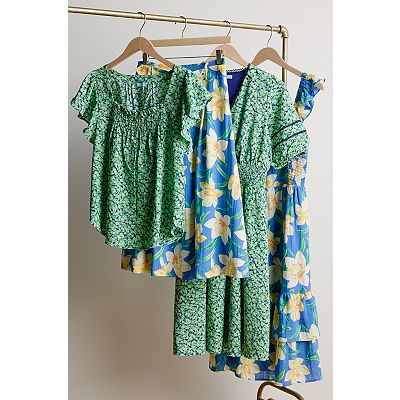 Women's Draper James Short Sleeve Smocked Waist Dress
