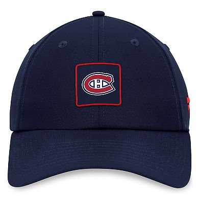 Men's Fanatics Branded  Navy Montreal Canadiens Authentic Pro Rink Adjustable Hat