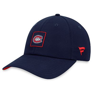 Men's Fanatics Branded  Navy Montreal Canadiens Authentic Pro Rink Adjustable Hat