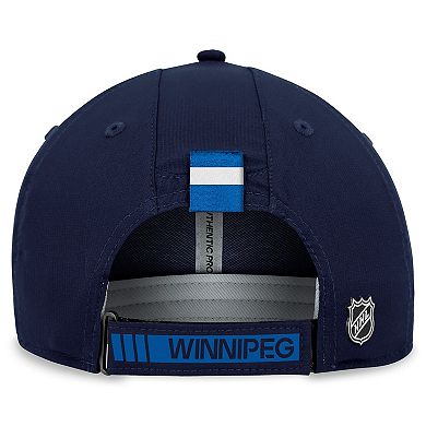 Men's Fanatics Branded  Navy Winnipeg Jets Authentic Pro Rink Adjustable Hat