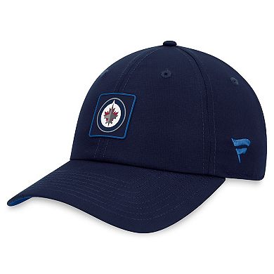 Men's Fanatics Branded  Navy Winnipeg Jets Authentic Pro Rink Adjustable Hat
