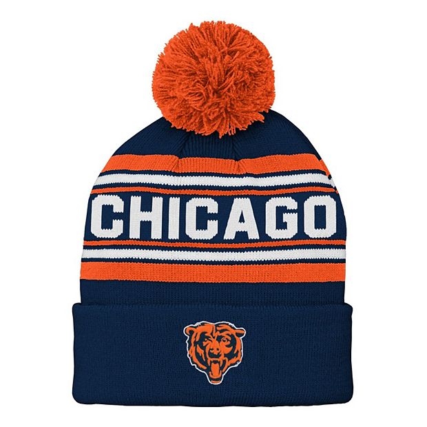 Chicago Bears Blue, Orange and White Winter Hat