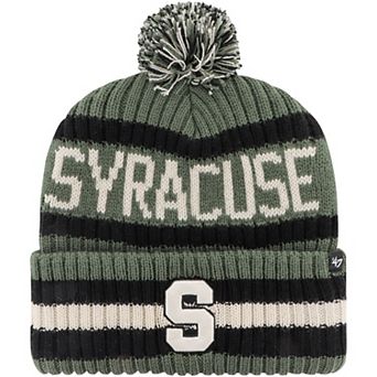 Men's '47 Green Syracuse Orange OHT Military Appreciation Bering Cuffed Knit Hat with Pom