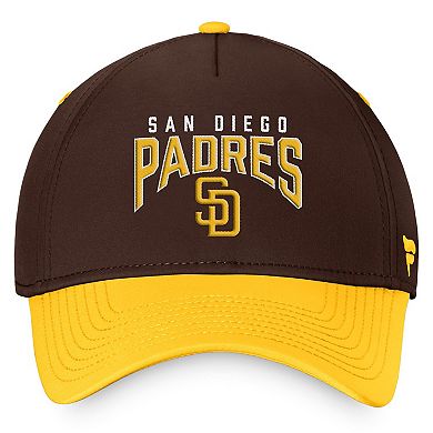 Men's Fanatics Branded Brown/Gold San Diego Padres Stacked Logo Flex Hat