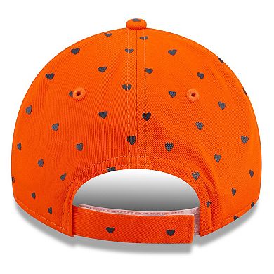 Girls Toddler Orange Denver Broncos Hearts 9TWENTY Adjustable Hat