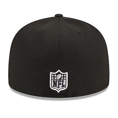 Men's New Era Black Cincinnati Bengals Main Patch 59FIFTY Fitted Hat