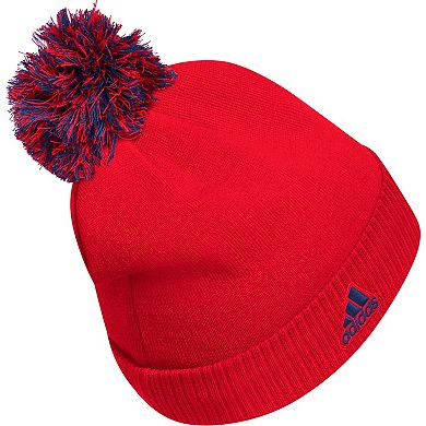 Men's adidas Red Washington Capitals COLD.RDY Cuffed Knit Hat with Pom