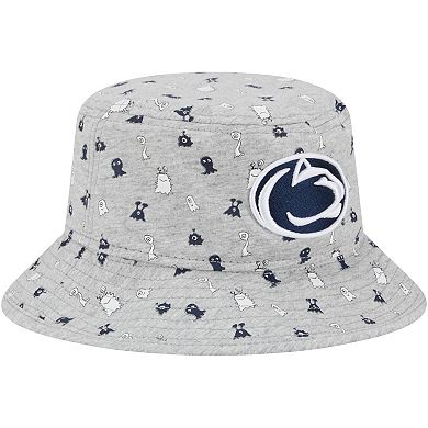 Toddler New Era  Heather Gray Penn State Nittany Lions Critter Bucket Hat