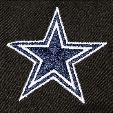 Men's Mitchell & Ness Black Dallas Cowboys Brushed Past Ya Pro Snapback Hat