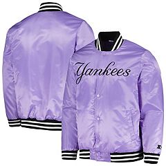 Men's Fanatics Branded Navy/Gray New York Yankees Iconic Record Holder Woven Full-Zip Bomber Jacket