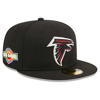 Men's New Era Black Atlanta Falcons Main Patch 59FIFTY Fitted Hat