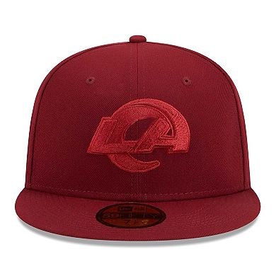 Men's New Era Cardinal Los Angeles Rams Color Pack 59FIFTY Fitted Hat