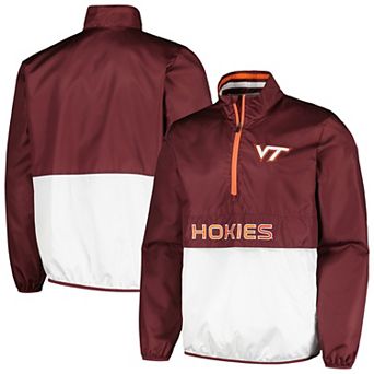 Men's G-III Sports by Carl Banks Maroon Virginia Tech Hokies Cornerman Half-Zip Top