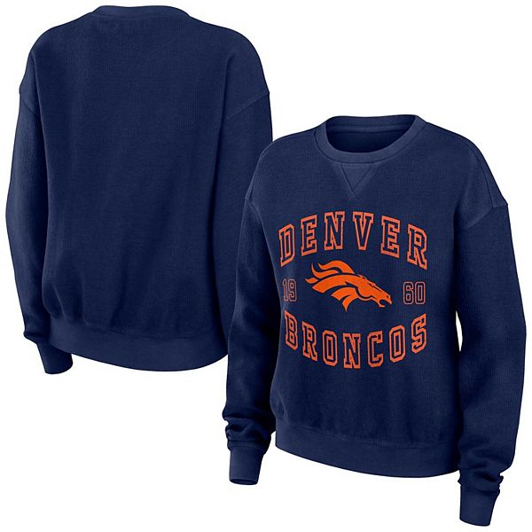 Lids Denver Broncos Cutter & Buck Women's Throwback Logo Adapt Eco Knit  Hybrid Recycled Full-Zip Hoodie