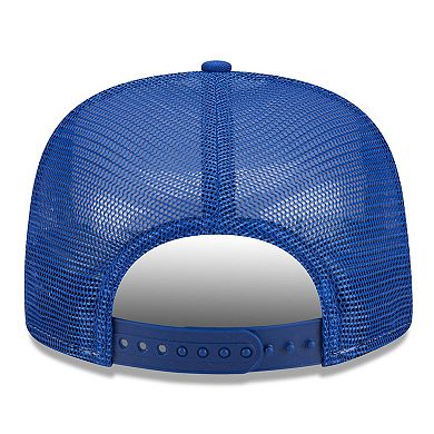 Men's New Era White/Royal New York Giants Banger 9FIFTY Trucker Snapback Hat